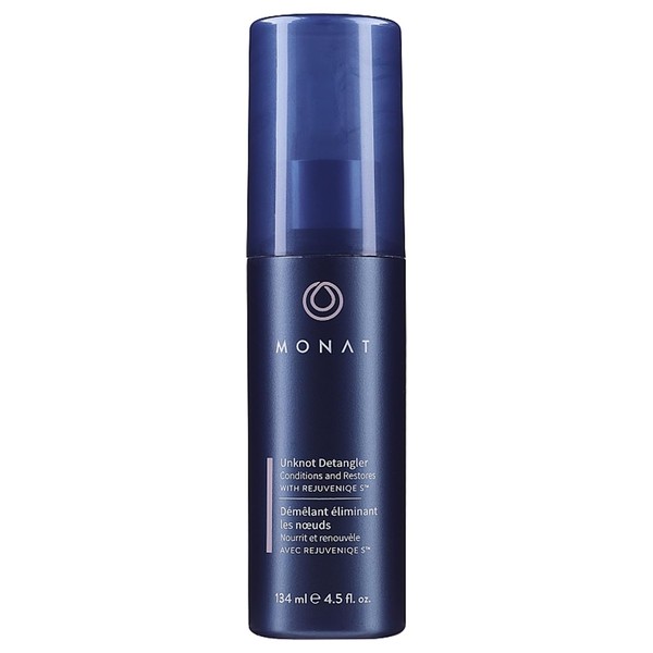 MONAT Unknot Detangler Infused with Rejuveniqe® S - Lightweight, Anti Frizz Hair Detangler Spray Leaving Strands Soft and Knot-free. Safe for Color-treated Hair. -Net Wt. 134 ml / 4.5 fl. oz.