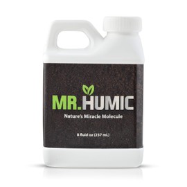 Organic Humic Acid Plant Amendment, Natural Humic Soil and Hydroponic Nutrient Enhancer - Lawn and Garden Growth, Plant Health (8 oz)