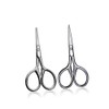 2-Piece Beard Scissors Set for Men Compact Trimming Shears Safety