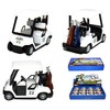 Box of 12 White Golf Carts, 4Ã‚½ Die-cast Metal with
