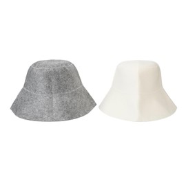Sauna Hat for Women and Men,2pcs Water Absorption Anti Heat Bath Sauna Hat for Hot Dry Steam Room,Sauna Accessories(Grey,White)