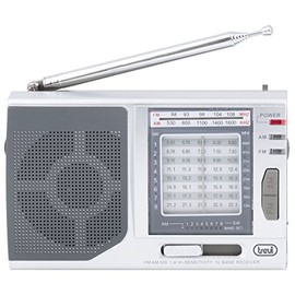 Trevi MB 728 Portable Analogue Silver Radio - Radios (Portable, Analogue, AM, FM, SW, 87.5 - 108 MHz, 520 - 1620 kHz, 8.55 - 22.3 kHz)