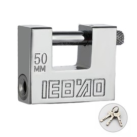 Heavy Duty Lock for Shipping Container, Shipping Container Lock for Secure Outdoor Resist Cutting, Perfect for Fences, Gates, Sheds, Toolboxes, Motorbike, and More, with 3 Key (50mm)