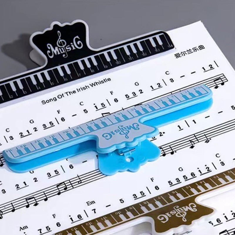 Sheet Music Clips, Book Clips, Set of 4, Music Stand,