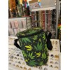 Trendy Circle Lunch Bag Green Plants Shoulder Strap for School