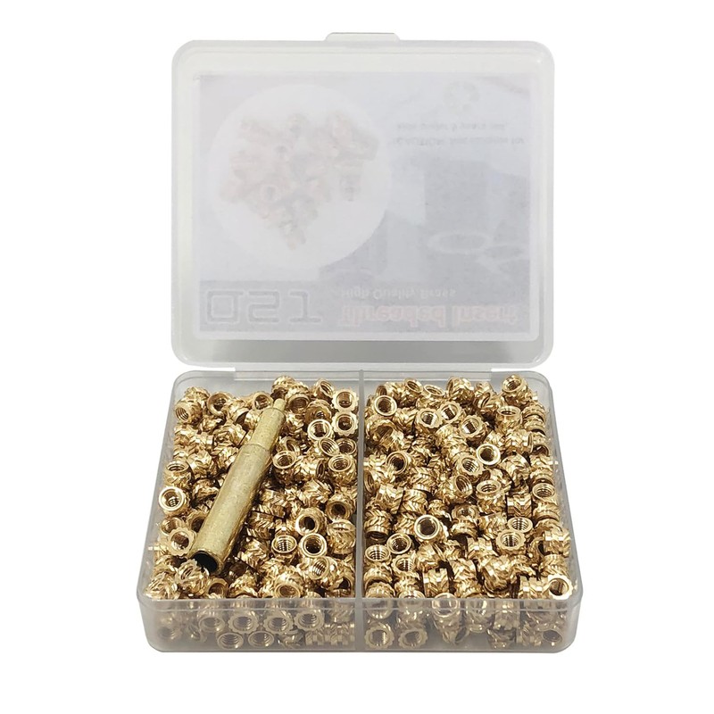QSJ Threaded Insert 400Pcs M3 x L4 x D5 Heat