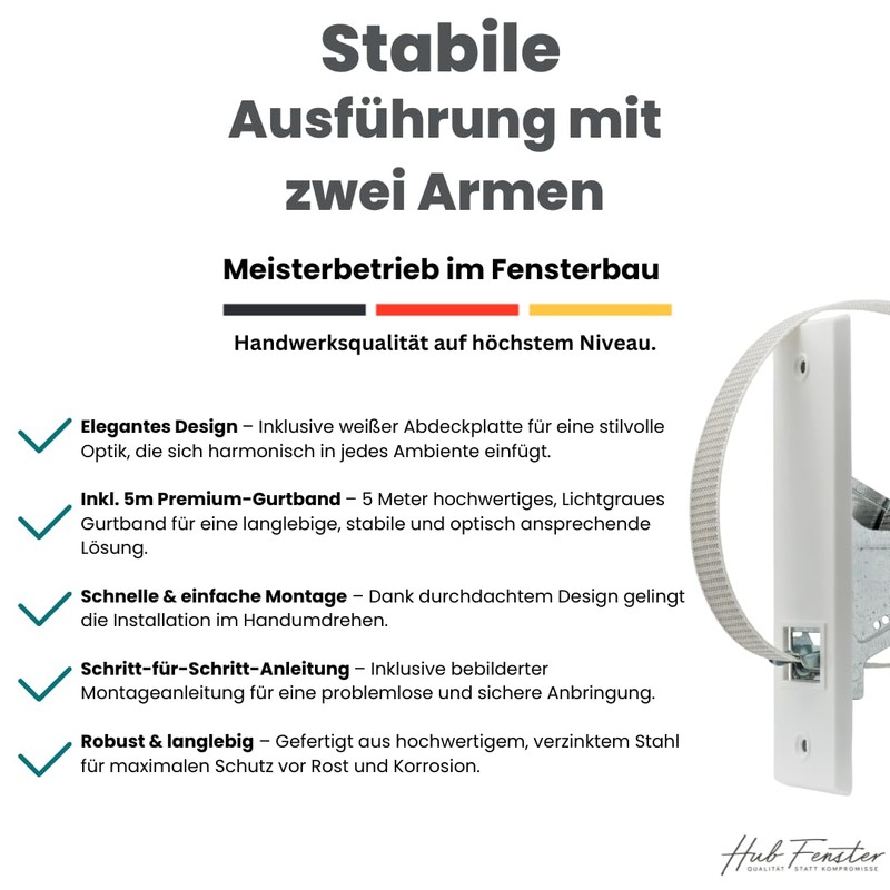 Roller Shutter Belt Winder Inlet Belt Roller [With 5 m