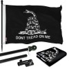 UD_G128 Combo Pack: Flag Pole 6 FT Black Tangle Free