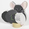 Greeting Life 2026 Calendar Animal Die Cut Mini Chinchilla Desk