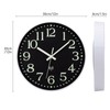 Warminn Atomic Wall Clock with Glow in Dark Silent Non