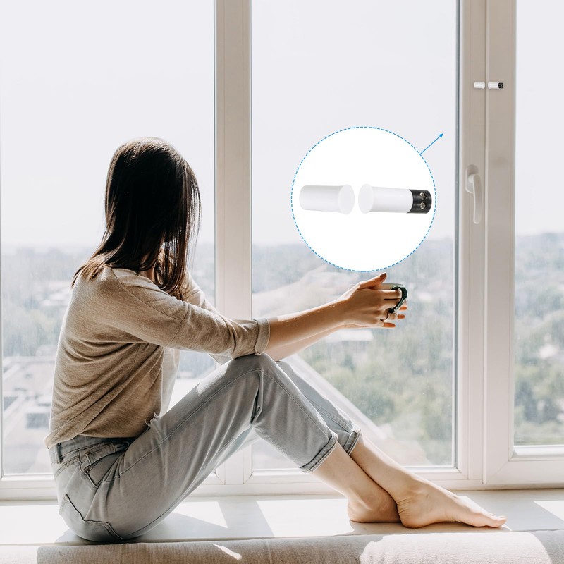 PATIKIL Magnetic Reed Switch, 5 Pack NC Wired Recessed Door