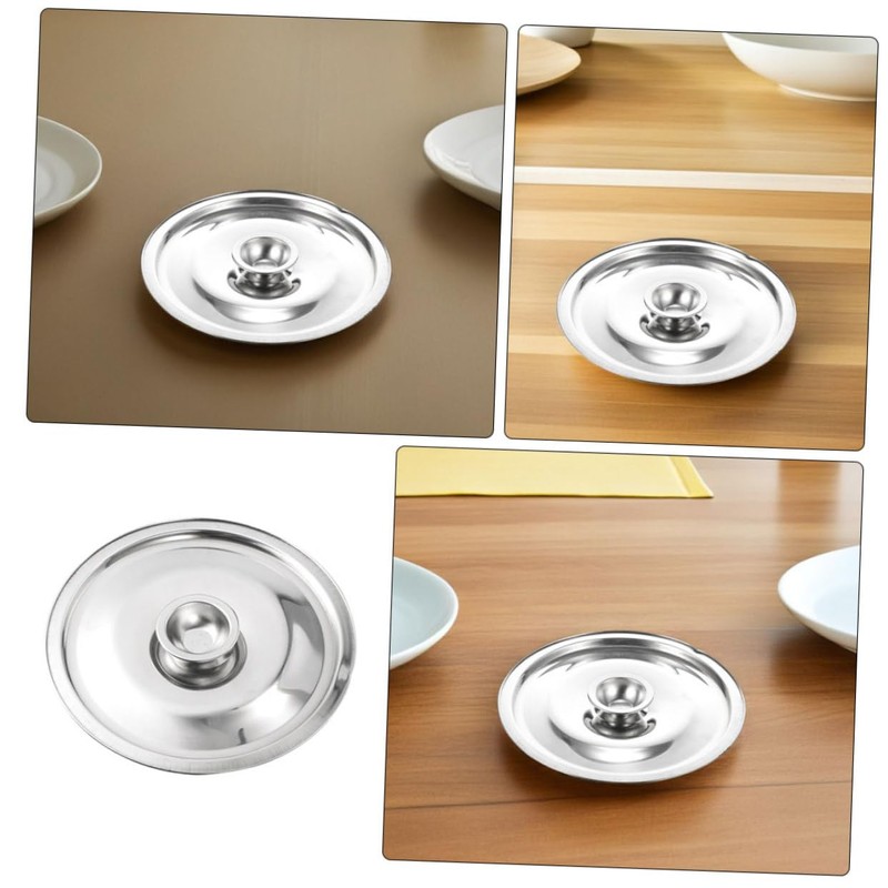 SHOWERORO 6pcs Stainless Steel Pan Lids Pot Covers Heat Resistant
