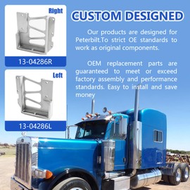13-04286L 13-04286R Pair Hinge Hood Upper Pivot Bracket fits for Peterbilt 357 377 378 379 Replaces Part 1304286L 1304286R
