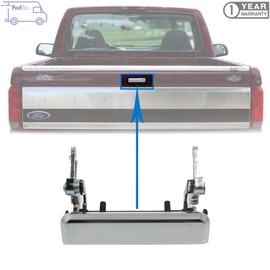 Autoelements Tailgate Handle Chrome for 1992-1996 Ford F-150 F-250/1994-2010 Mazda Pickup / 1993-2003 Ford Ranger Direct Replacement ZZM165750 E8TZ9943400A F1TZ994
