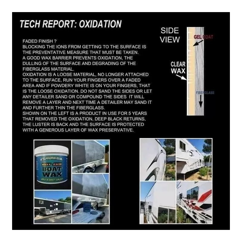 Mission Restore RV WAX - for 45ft, EZ wipe -