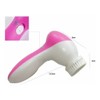 Cepillo Facial Limpieza 5en1 Exfoliante Rostro Belleza Rosa