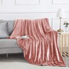 MOONLIGHT20015 Fleece Blanket Throws for Sofas - 400 GSM Pink