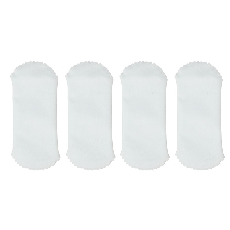4pcs Feminine Cloth Pads Blue Pure Cotton Washable Reusable Breathable
