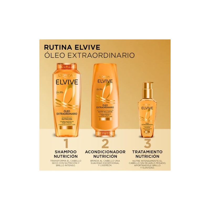 L'Oreal Paris Acondicionador, Oleo Extraordinario Elvive, 680 ml