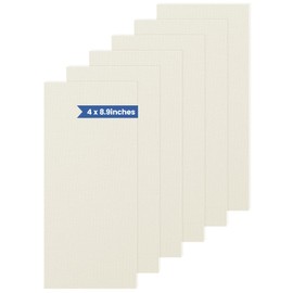 Iron On Patches for Clothes, Fabric Patches - Inner Denim Repair, Decorative Clothing & Various Fabric Repairs (6 Pack, 4x8.9 Inches, Beige)