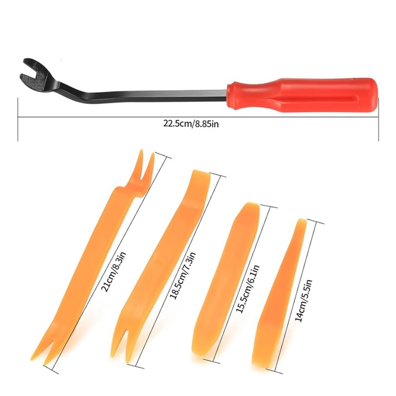 ieron 5 PCS Fasteners Remover Clips Kit with 100PCS Car