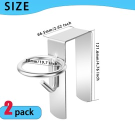 HDYEGY 2 Pcs Water Bucket Hook Heavy Duty Portable Equestrian Bucket Hooks Hangers for Horse Livestock,Hang on Stall Walls or Doors