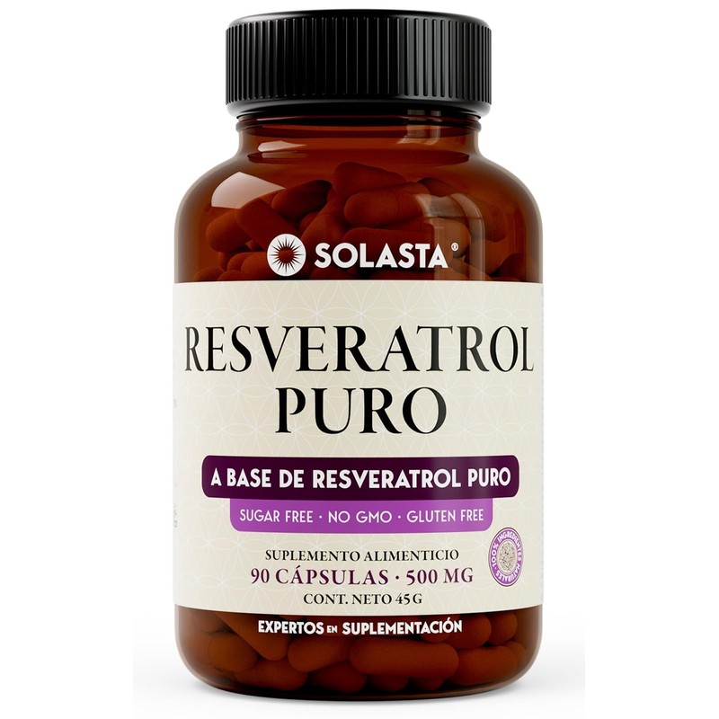 RESVERATROL | Solasta | Cápsulas de 500mg de Fácil Absorción