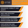 GTSE 100mm x 33m, Black, Wide PVC Vinyl Floor Tape,