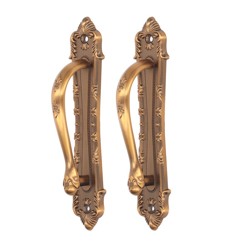 2pcs Barn Door Handle Heavy Duty Bronze Surface Mounted Sliding