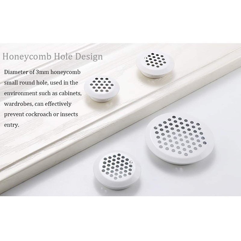 20Pcs Air Vents 19mm Circular Soffit Vent Stainless Steel Round