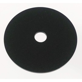 AcrylicBlank Glossy Black Acrylic Circle, Round, Disc with Customized Center Hole Cutout (12" Diameter, 1/8" Thick Black)
