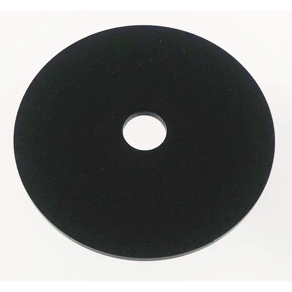 AcrylicBlank Glossy Black Acrylic Circle, Round, Disc with Customized Center