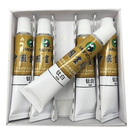 Easyou Marie's Big Size Chinese Painting Color Tubes Watercolor Drawing 12ml*5pcs Titanium White