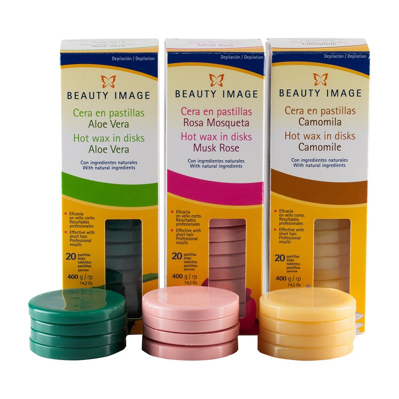 Beauty Image Camomile Hot Wax Discs, Pack of 20
