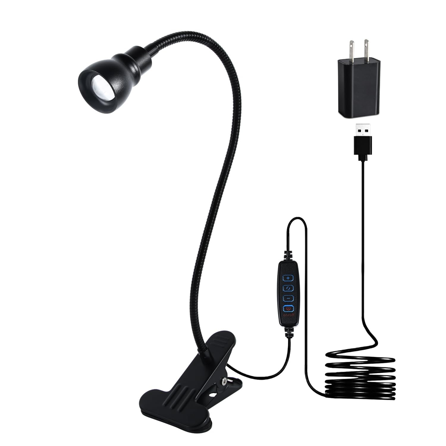 CeSunlight Zoomable Clip on Light, Clamp Reading Light for Dorm Bed ...