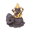 Backflow Incense Burner Pipa Elephant Purple Sands Gold Drawing Portable