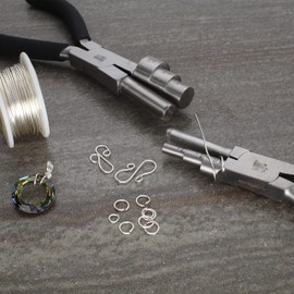 The Beadsmith Wrapper Pliers Combo – Wire Working Pliers – Big 7” (178mm) and Little 6” (152mm) – Use to Create Loops and Jump Rings and Protect Wire While Jewelry Making – 2 Piece Set