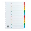 Soennecken Index 1579 DIN A4 1-10 Full Height Cardboard Coloured