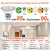 EACLL GU10 LED Bulbs Neutral White 4000K 6.5W Replaces 95W
