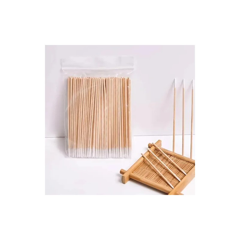 2000pzas Hisopo Madera Algodón Limpiador Maquillaje Multiuso