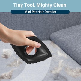 Portable Mini Pet Hair Remover, Reusable Fur Removal Tool, Rhombic Dog Hair Remover for Car Interior, Auto Detailing, Couch, Furniture, Lint, Carpet