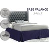 Sapphire Collection PLAIN DYED POLY COTTON PLEATED PLATFORM BASE VALANCE