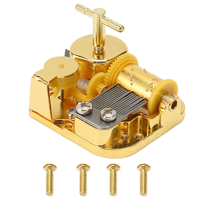 Music Box Movement Golden Clockwork Music Box Windup Musical Mechanism