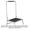 LivingSURE Extra Wide Folding Step Stool with Foam-Grip Handle –