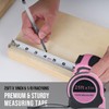 Lichamp Pink Tape Measure 25 Feet, Measuring Tape 1 Pack
