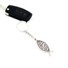 EagleeSooar Jesus Fish Car Keychain - Chrome Metal Christian Key
