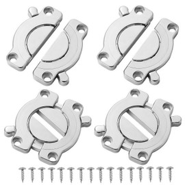 4 Piece Premium Furniture Connector Set, Worktop Connectors, Table Top Connectors, Table Connectors, Plate Connectors - Sturdy Tabletop Connection for Office and Dining Areas