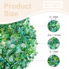 sourcing map 1500Pcs Mixed Glass Beads 2-4mm Bugle Beads Green