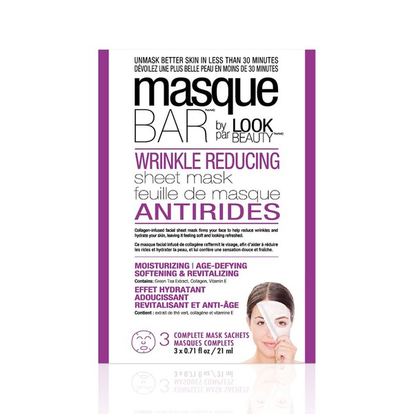 Masque Bar Wrinkle Reducing Sheet Mask - 3 Pack