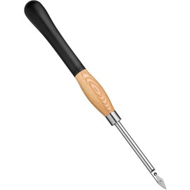 Full-Size Carbide Ergonomic Wood Lathe Diamond Cutting Tool – Wood Tools w/Rubber Handles – Woodturning Carbide Lathe Tools w/Wrench – Replaceable & Rotatable Woodturning Supplies for Sharp Cuts